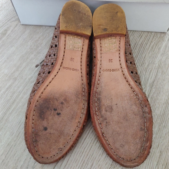 Brown Italian Woven Mocasins, Extremely Soft Genuine Leather 🇮🇹 - Picture 5 of 5